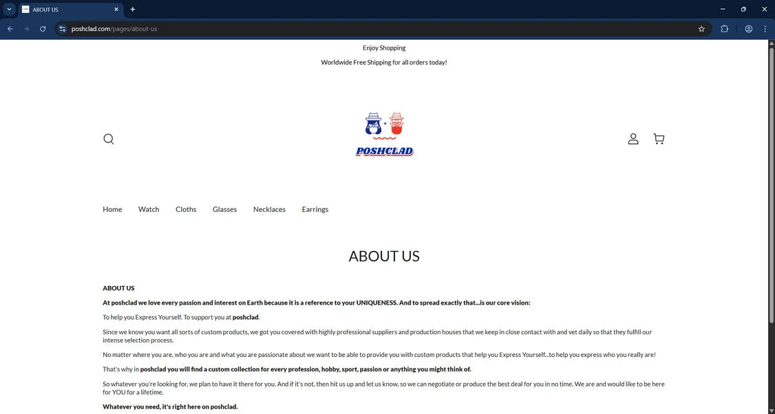 Poshclad.com Scam Store: What You Need To Know 1 Poshclad.com scam