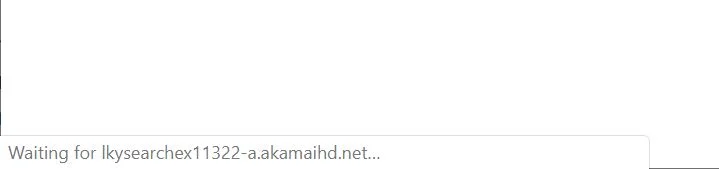 Image: Chrome browser is redirected to Lkysearchex11322-a.akamaihd.net