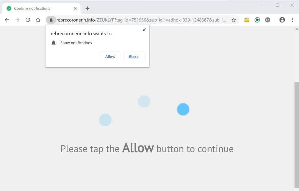 How to remove Rattedropenrigh.info pop-up ads (Virus Removal Guide) 1 Image: Chrome browser is redirected to the Rattedropenrigh.info site