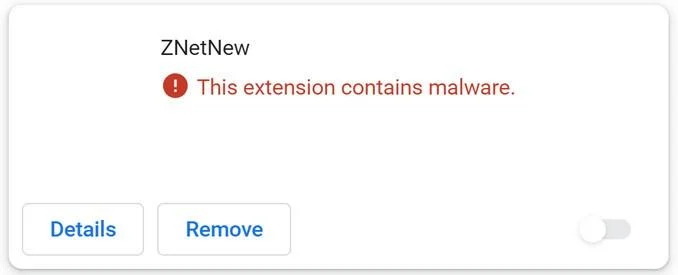Remove ZNetNew Adware (Virus Removal Guide) 1 Image: ZNetNew Chrome extension