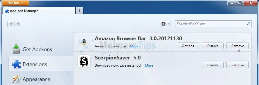 [Image: Amazon Smart Search Firefox extension]