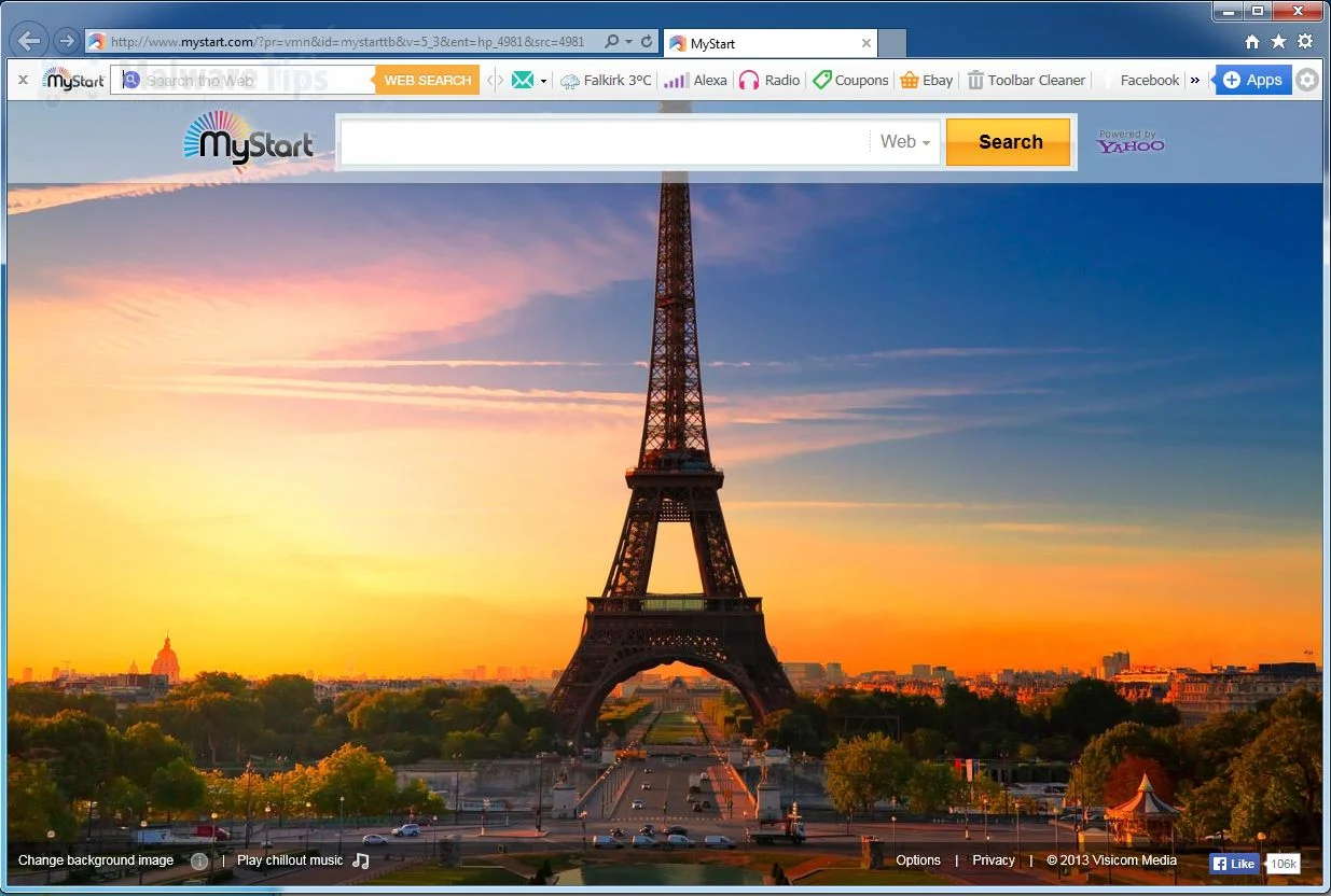 [Image: MyStart Toolbar virus]