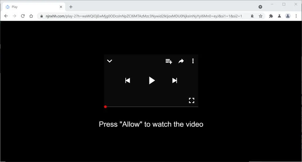 Remove Njnxhh.com pop-up ads (Virus Removal Guide) 1 Image: Chrome browser is redirected to Njnxhh.com