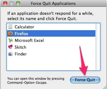 [Image: Click on the Force Quit button to remove Security-police-warning.com virus]
