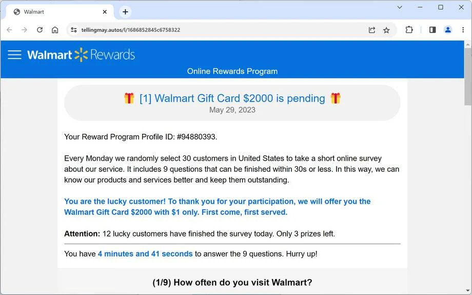 Walmart Rewards Program