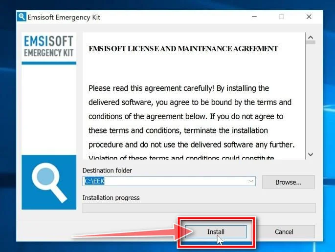 Click on the Install button