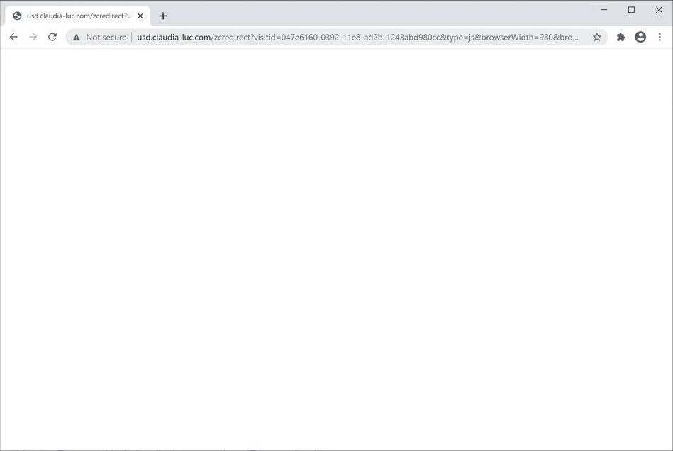 Remove Usd.claudia-luc.com pop-up ads (Virus Removal Guide) 1 Image: Chrome browser is redirected to Usd.claudia-luc.com