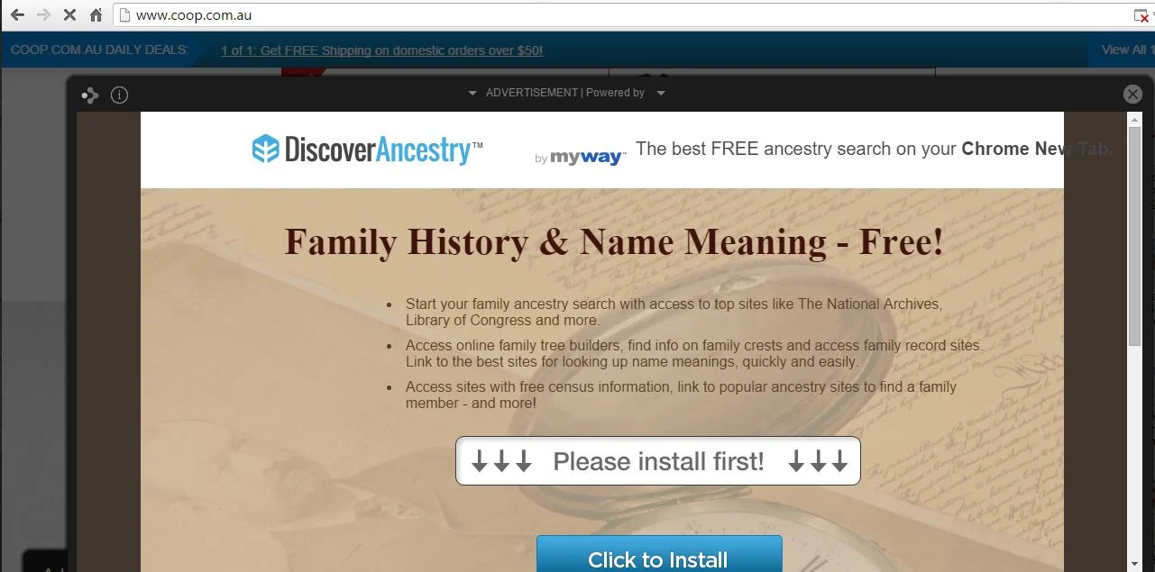 Adware- ADVERTISEMENT Powered by