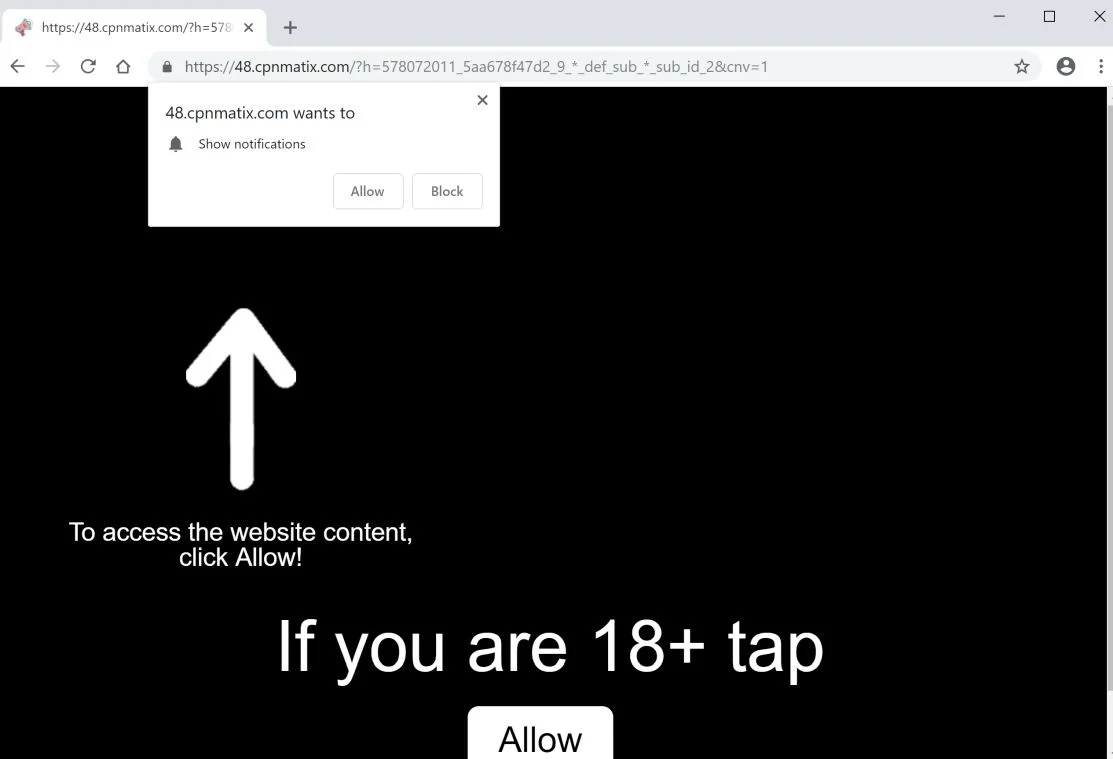Cpnmatix.com pop-up ads Cpnmatix.com pop-up ads scam