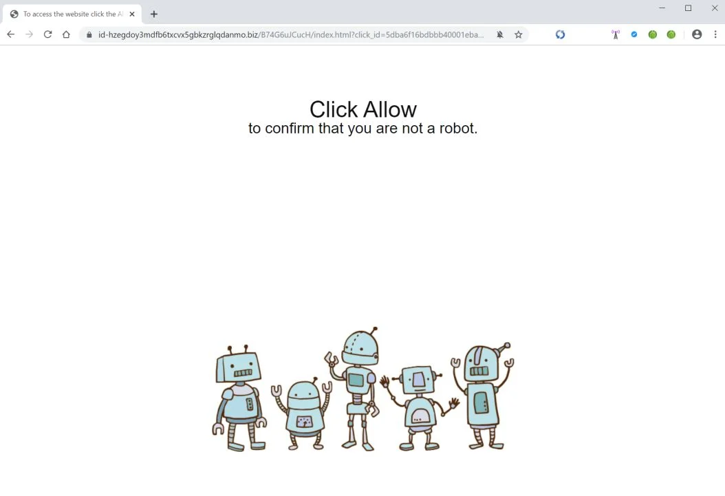 Remove Id-hzegdoy3mdfb6txcvx5gbkzrglqdanmo.biz pop-up ads (Virus Removal Guide) 1 Image: Chrome browser is redirected to Id-hzegdoy3mdfb6txcvx5gbkzrglqdanmo.biz
