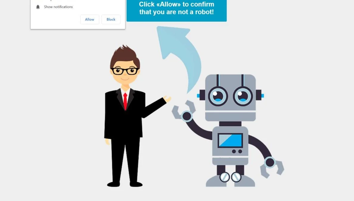 Image: Chrome browser is redirected to the Captcha.info site