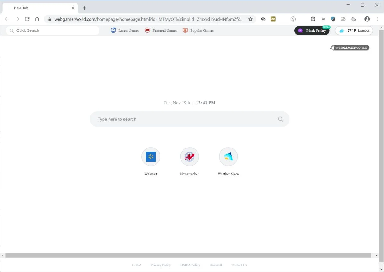 How to remove WebGamerWorld.com redirect (Virus Removal Guide) 1 Image: Chrome browser is redirected to Webgamerworld.com