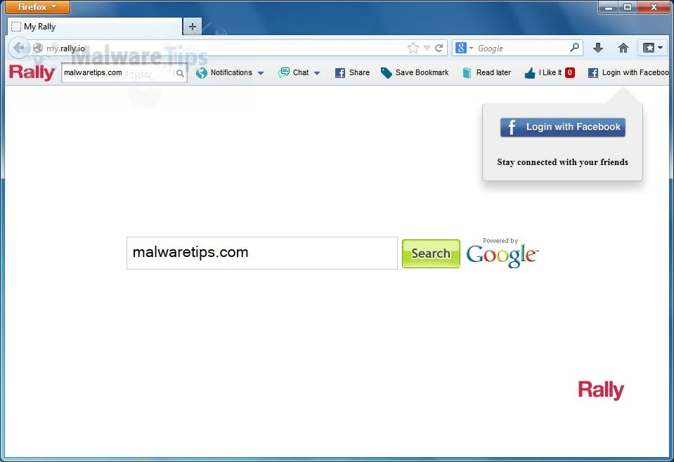 [Image: Rally Toolbar virus]