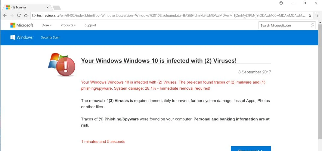 techreview.site redirect virus