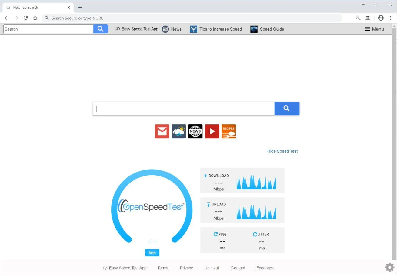 Remove Search.easyspeedtestapptab.com redirect (Virus Removal Guide) 1 Image: Chrome browser is redirected to Search.easyspeedtestapptab.com