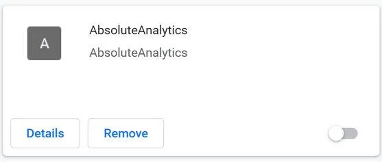 Image: Absolute Analytics browser extension