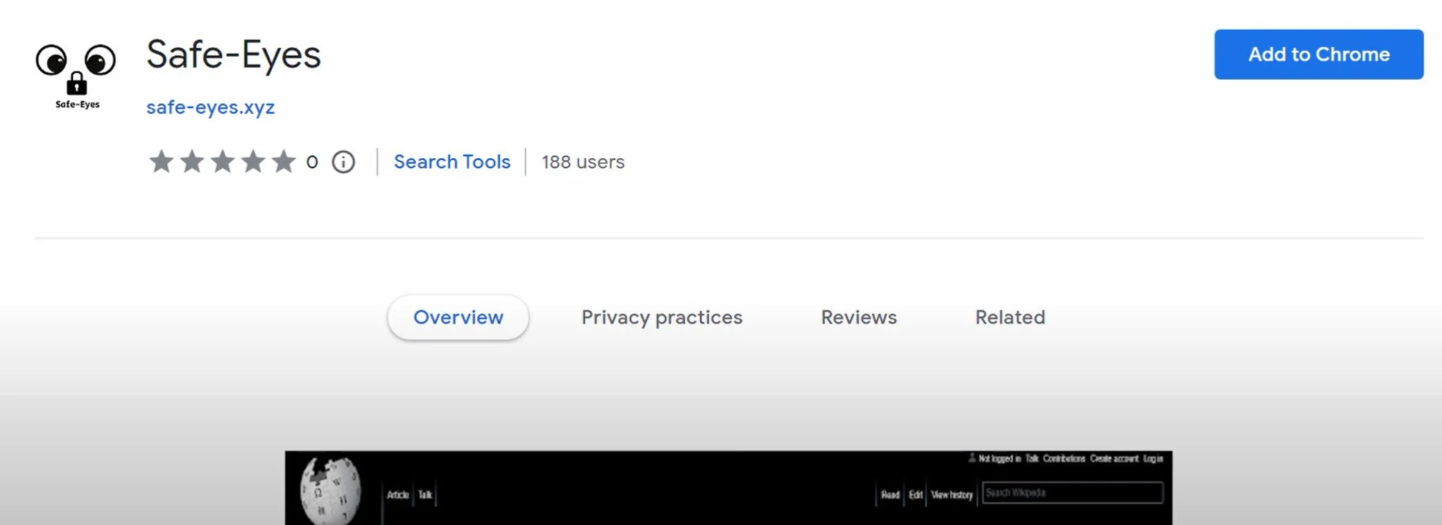 Remove Safe-Eyes Adware (Virus Removal Guide) 1 Image: Safe-Eyes Chrome extension