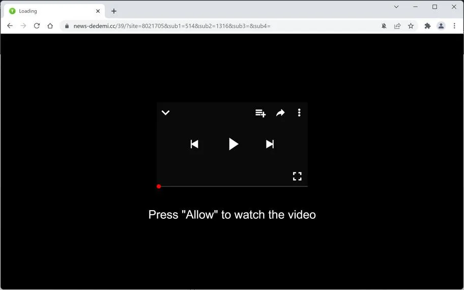 How to Remove News-dedemi.cc Pop-up Ads (Virus Removal Guide) 1 Image: Chrome browser is redirected to News-dedemi.cc