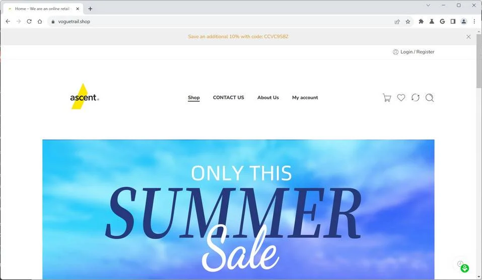 Voguetrail.Shop Scam Store: What You Need To Know 1 Voguetrail.Shop china