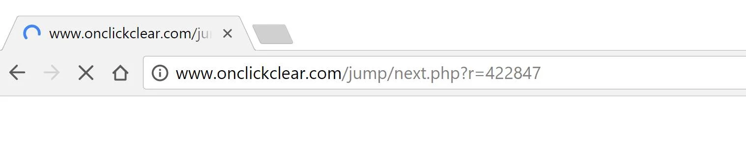 Onclickclear.com redirect popup adware