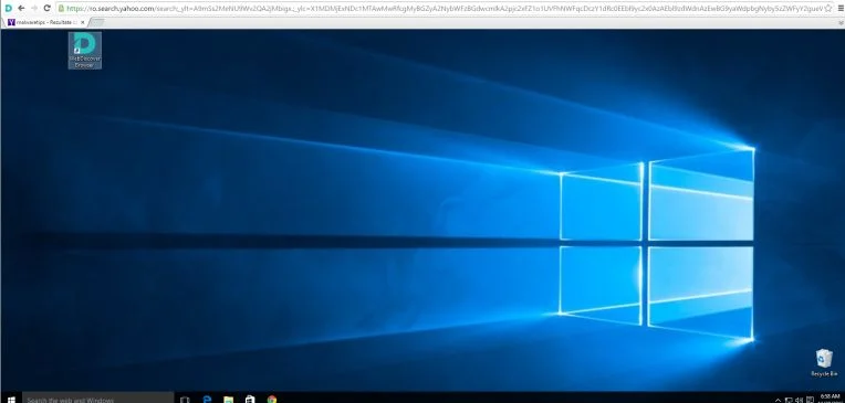 Image: WebDiscover browser redirecting search to Safestsearches.com 