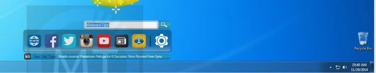 Desktop Dock pop-up  virus