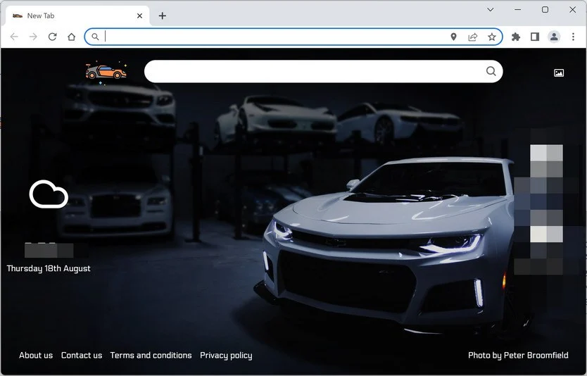Remove Car Tab Browser Hijacker (Virus Removal Guide) 1 Image: Car Tab new tab page