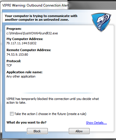 VIPRE Firewall Unfriendly