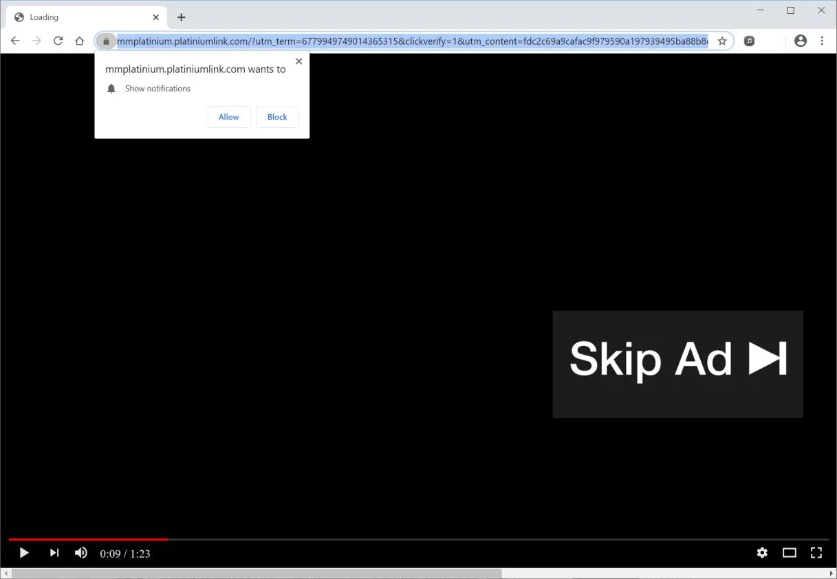 Remove Mmplatinium.platiniumlink.com pop-up ads (Virus Removal Guide) 1 Image: Chrome browser is redirected to Mmplatinium.platiniumlink.com