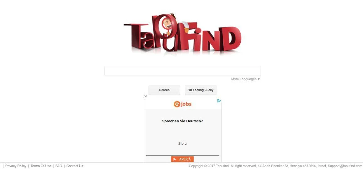 Remove Tapufind browser hijacker (Virus Removal Guide) 1 Image: Tapufind browser hijacker