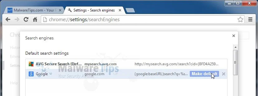 [Image: Mysearch.Avg.com Chrome redirect]