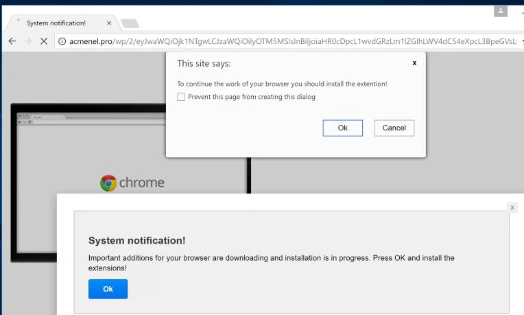 acmenel.pro Chrome Scam acmenel.pro virus