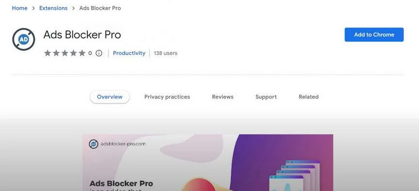 Image: Ads Blocker Pro Chrome Extension