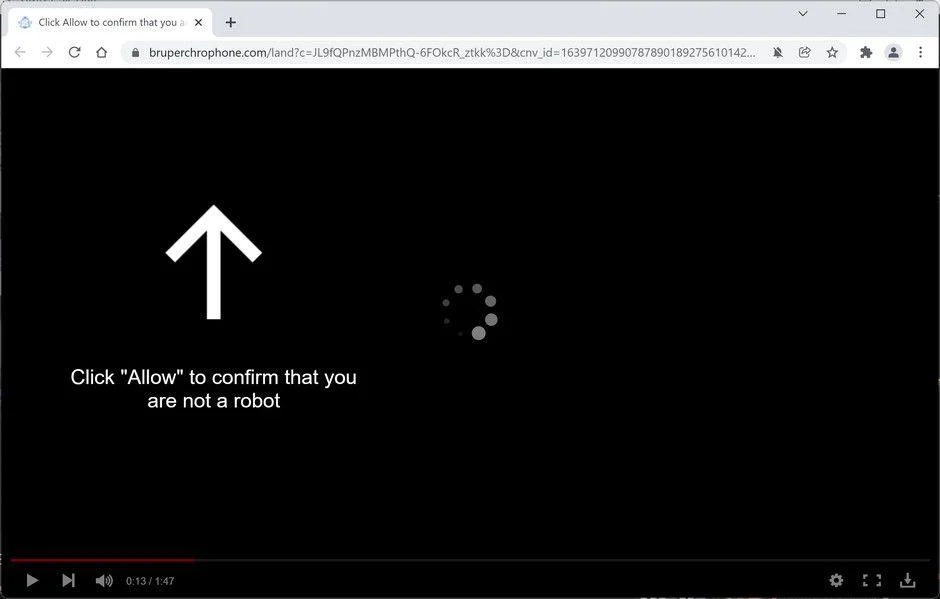 Remove Bruperchrophone.com Pop-up Ads (Virus Removal Guide) 1 Image: Chrome browser is redirected to Bruperchrophone.com