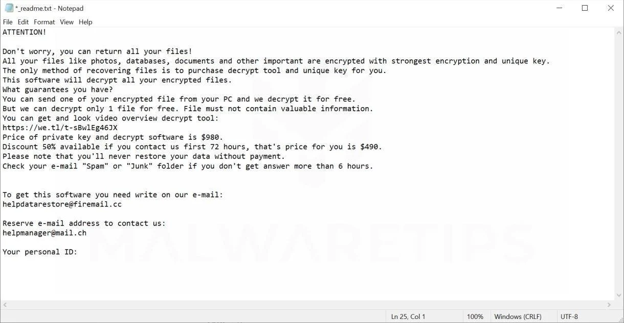 Image: JOPE ransomware virus