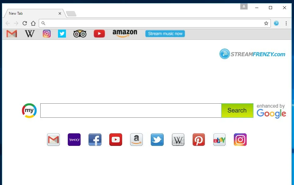 StreamFrenzy.com NewTab redirect
