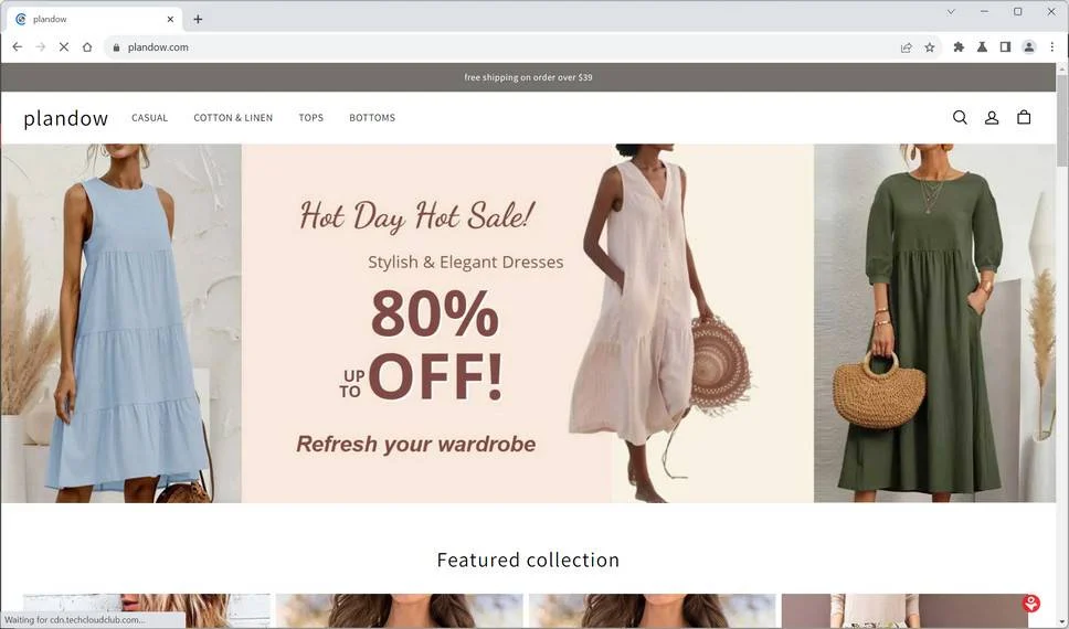Plandow.com Examined: Fake Shopping Site Red Flags 1 plandow.com trendmicro