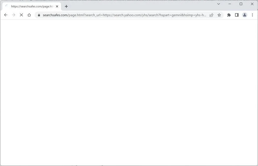 Image: Searchsafes.com browser redirect