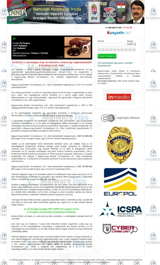 [Image: Nemzeti Nyomozó Iroda virus]