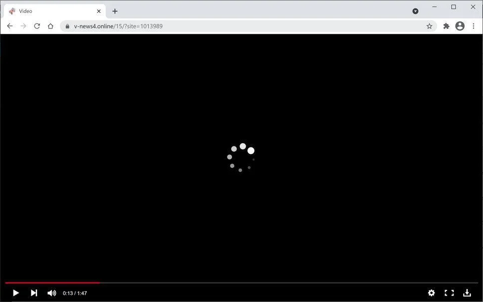 Remove V-news4.online pop-up ads (Virus Removal Guide) 1 Image: Chrome browser is redirected to V-news4.online