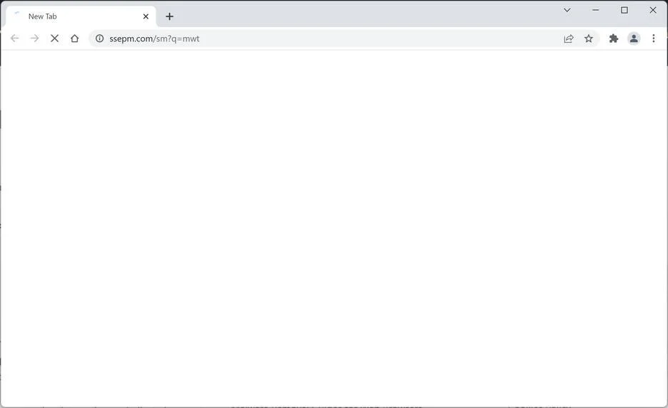 How to Remove Ssepm.com Redirect (Virus Removal Guide) 1 Image: Ssepm.com browser hijacker