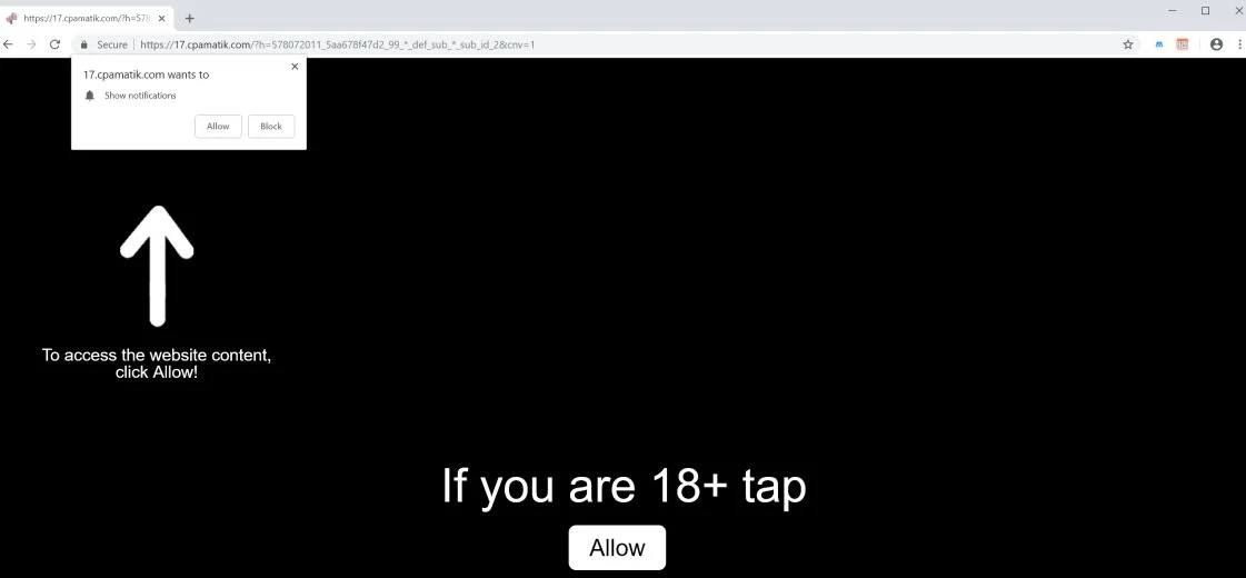 cpamatik.com redirect virus