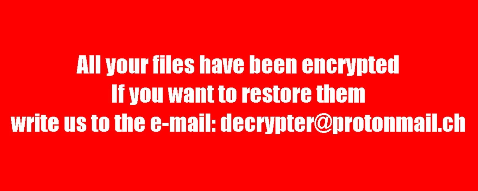 BTCWare Ransomware Files Encrypted