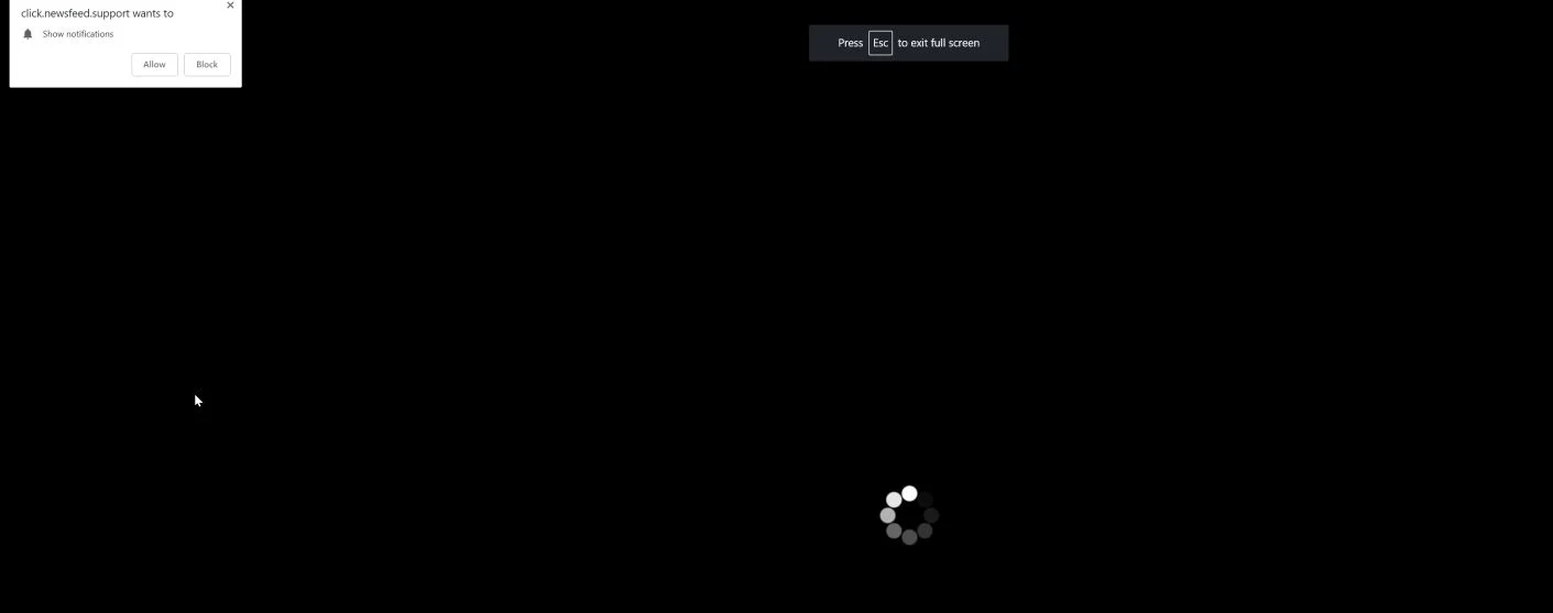 newsfeed.support redirect virus