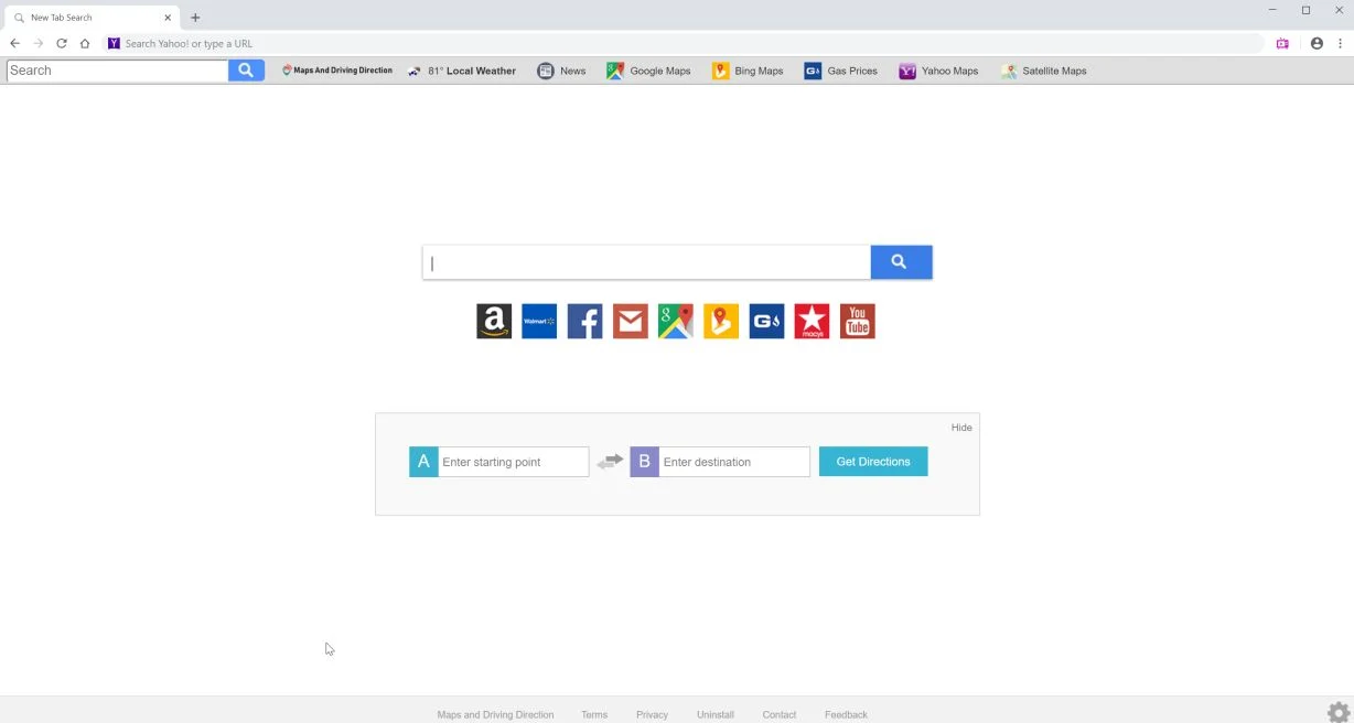 Search.hmapsanddrivingdirection.com redirect virus