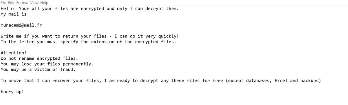 Image: V6CYE ransomware