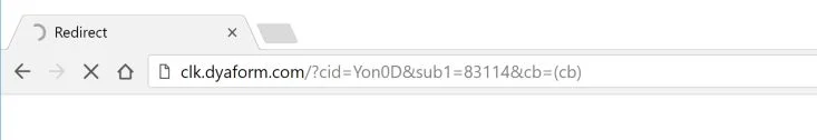 clk.dyaform.com redirect virus