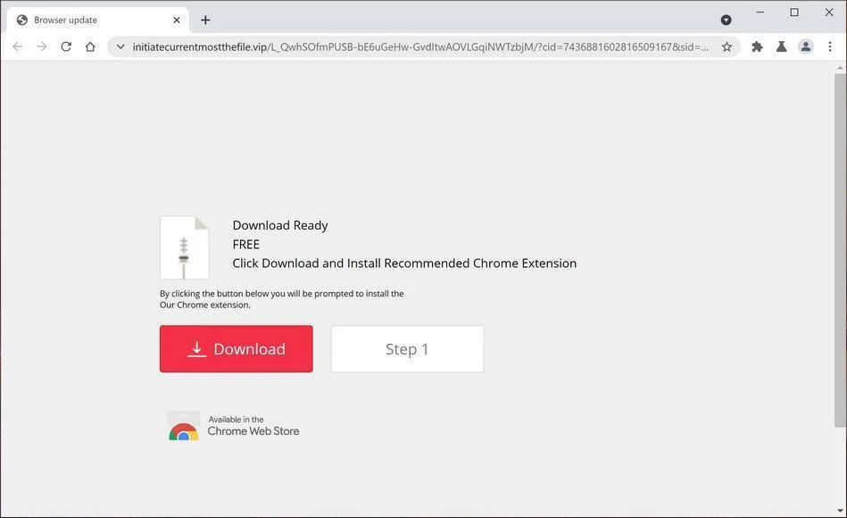 Remove Initiatecurrentmostthefile.vip redirect (Virus Removal Guide) 1 Image: Chrome browser is redirected to initiateoverlyprogressivethefile.vip