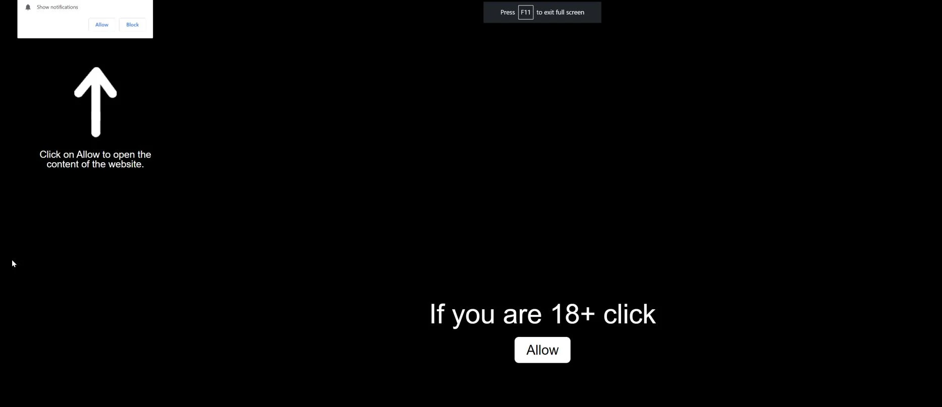 Image: Chrome browser is redirected to Freebies.top