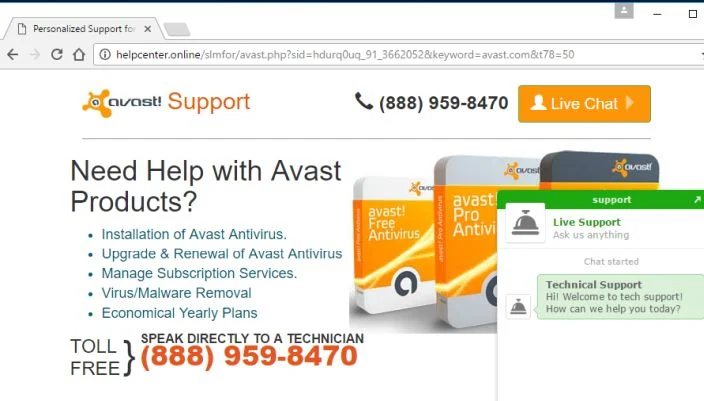 helpcenter.online virus
